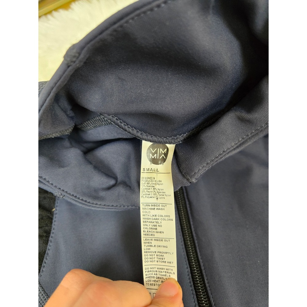 Vimmia Fitted Jacket Full Zip Lace Trim‎ Athleisure Activewear Small - Picture 4 of 10